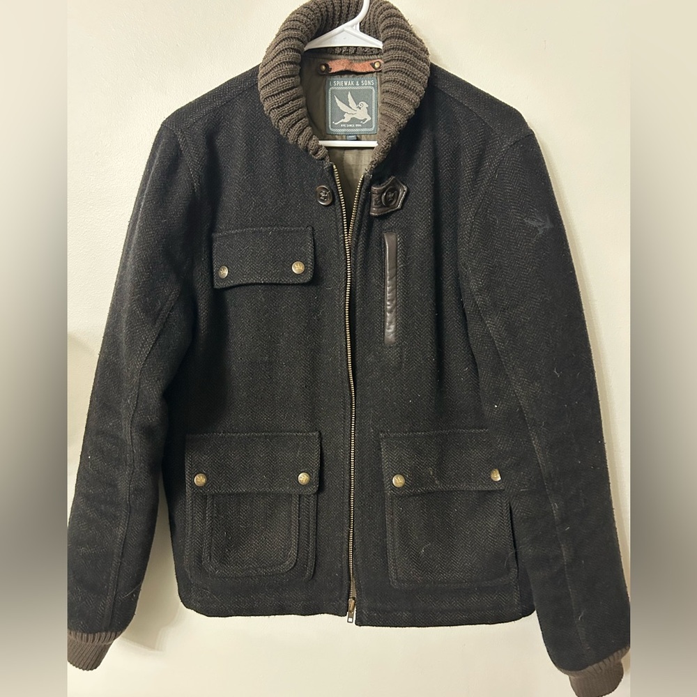 Spiewak & Sons Wool Field Jacket Mens M Military Style Insulated Coat